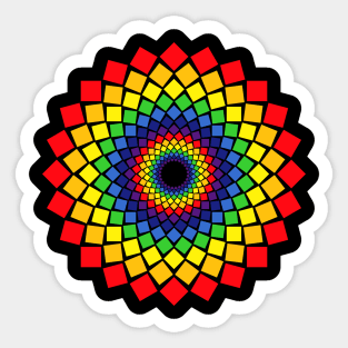 Rainbow Spiral Sticker